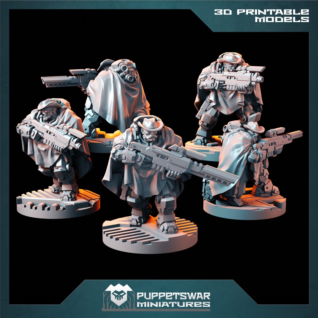 Puppetswar Miniatures 2022/06 Releases! STL Pirate