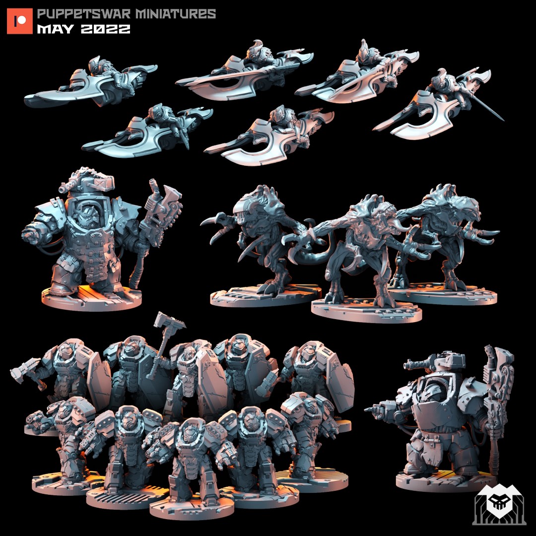 Puppetswar Miniatures 2022/05 Releases! | STL Pirate