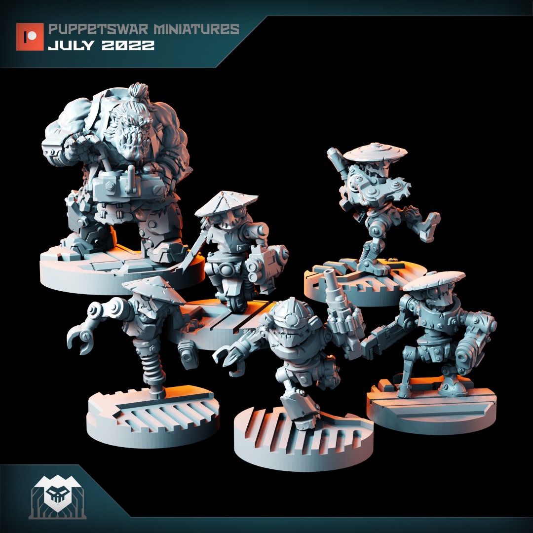Puppetswar Miniatures 2022/07 Releases! STL Pirate
