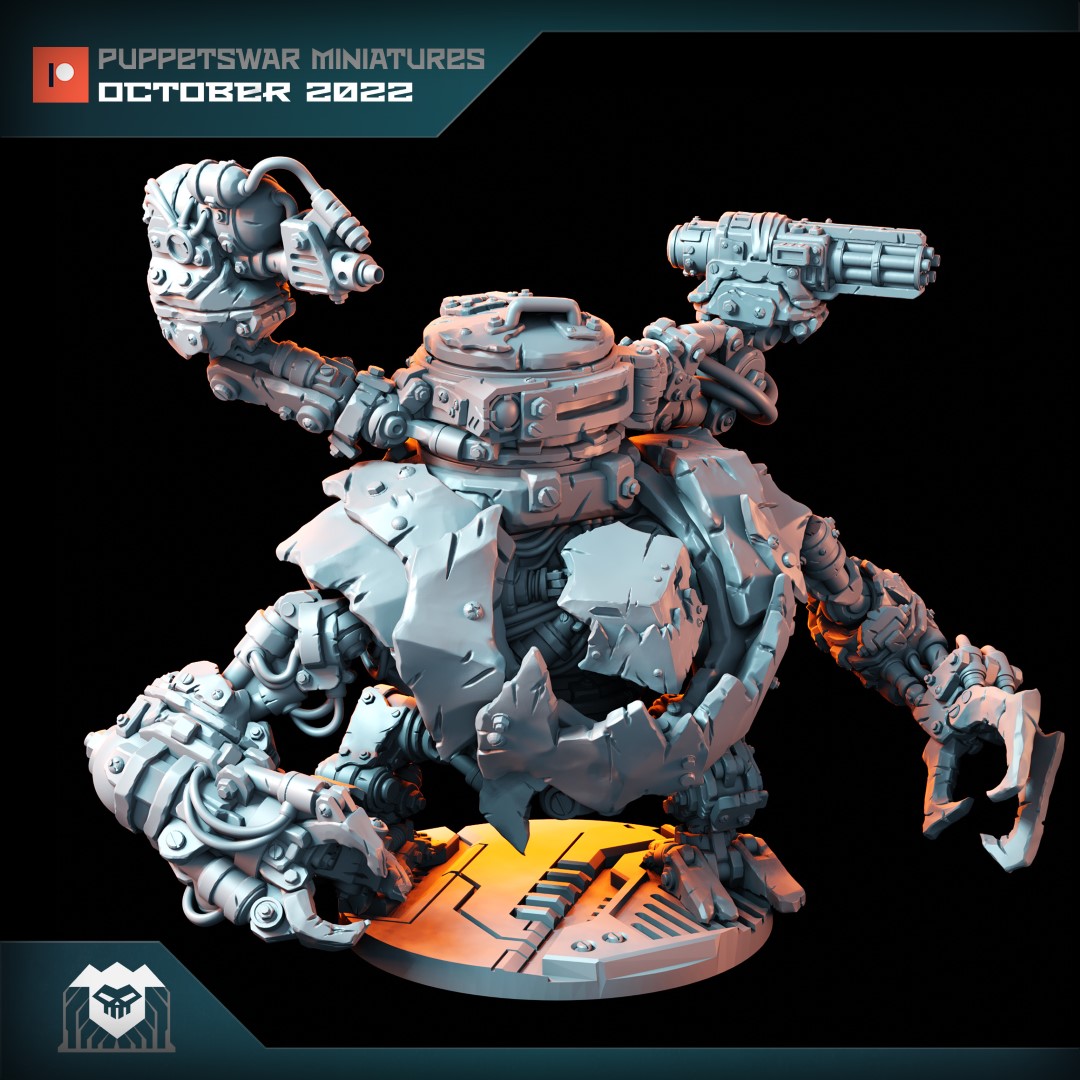 Puppetswar Miniatures 2022/10 Releases! STL Pirate