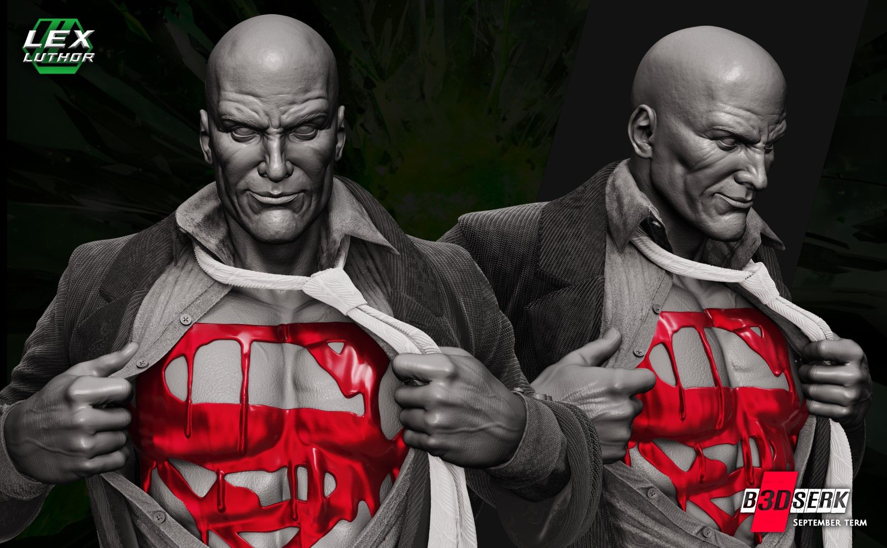 Harley Quinn And Solomon Grundy And Lex Luthor Stl Pirate 