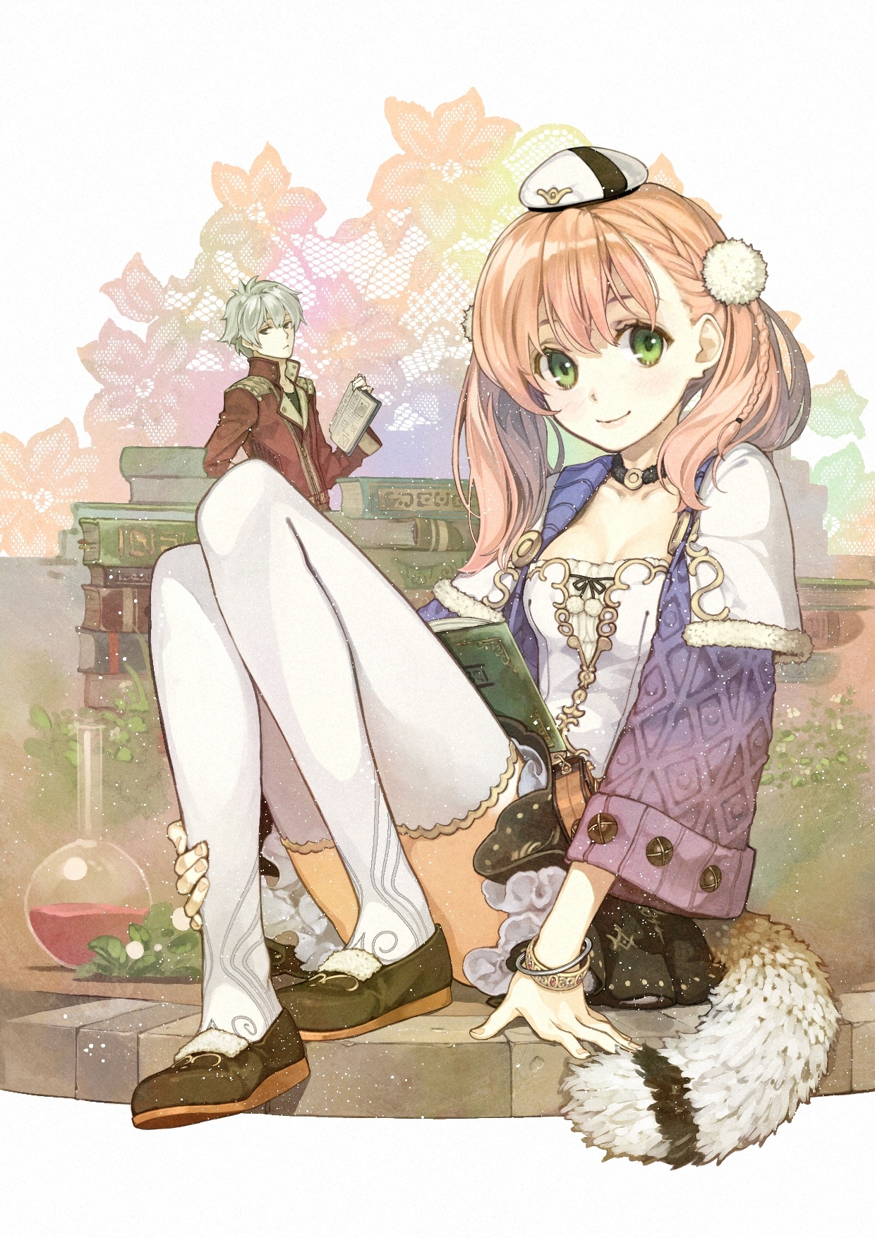 yande.re 317573 atelier atelier_escha__logy cleavage digital_version escha_malier hidari koei_tecmo logix_ficsario thighhighs.jpg