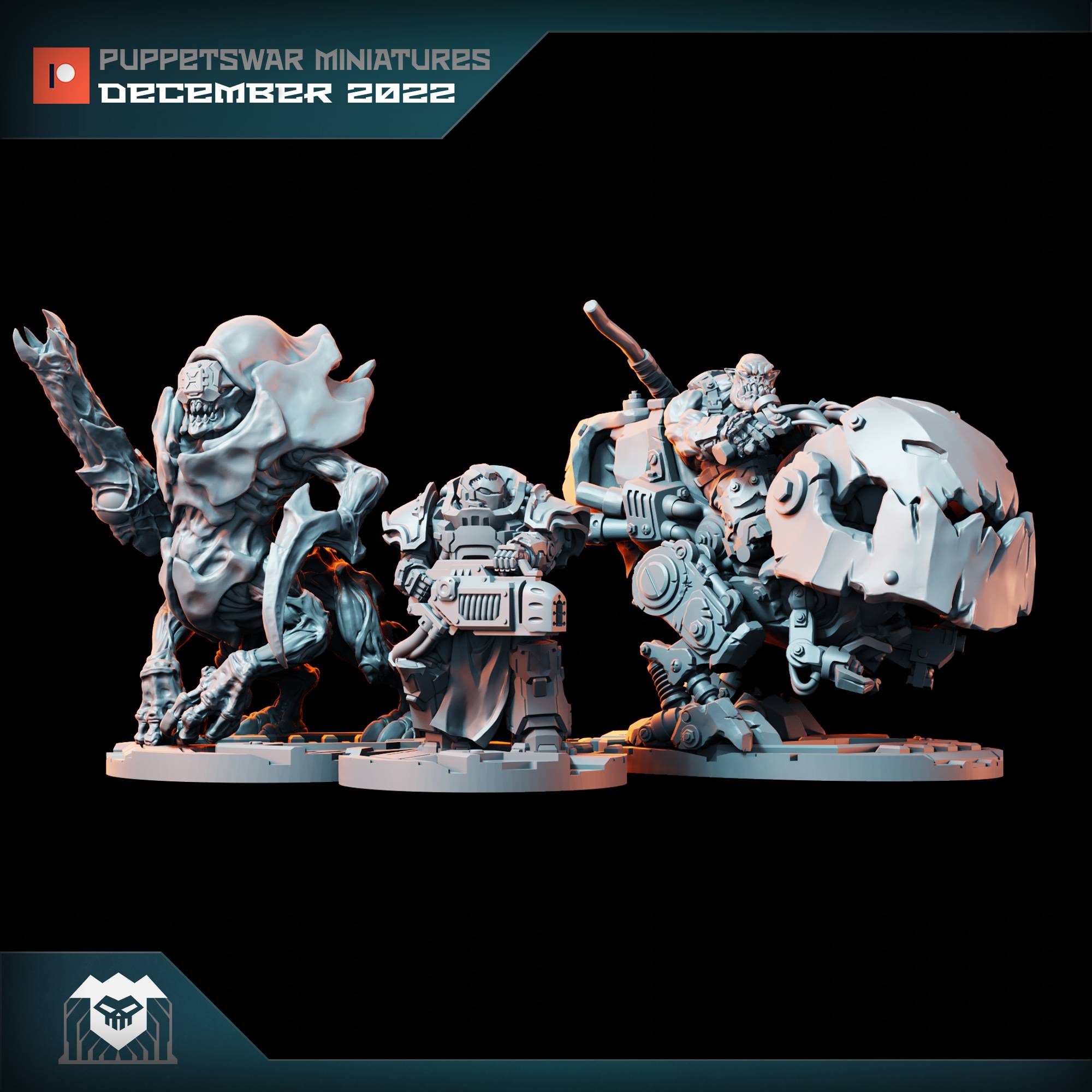 Puppetswar Miniatures 2022/12 Releases! STL Pirate