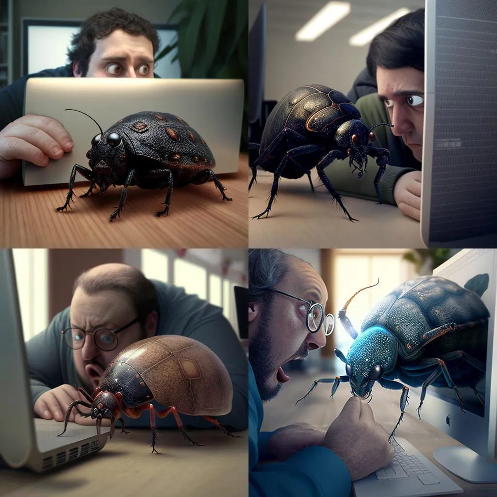开发人员发现了一只bug