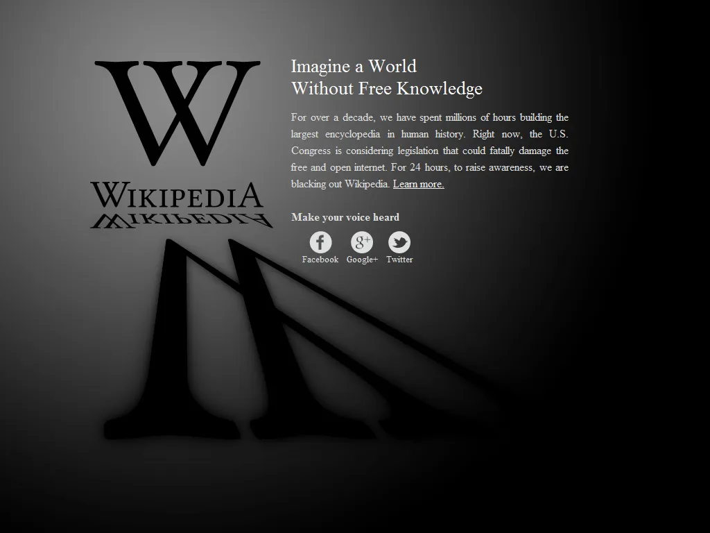 Image a World Without Free Knowledge