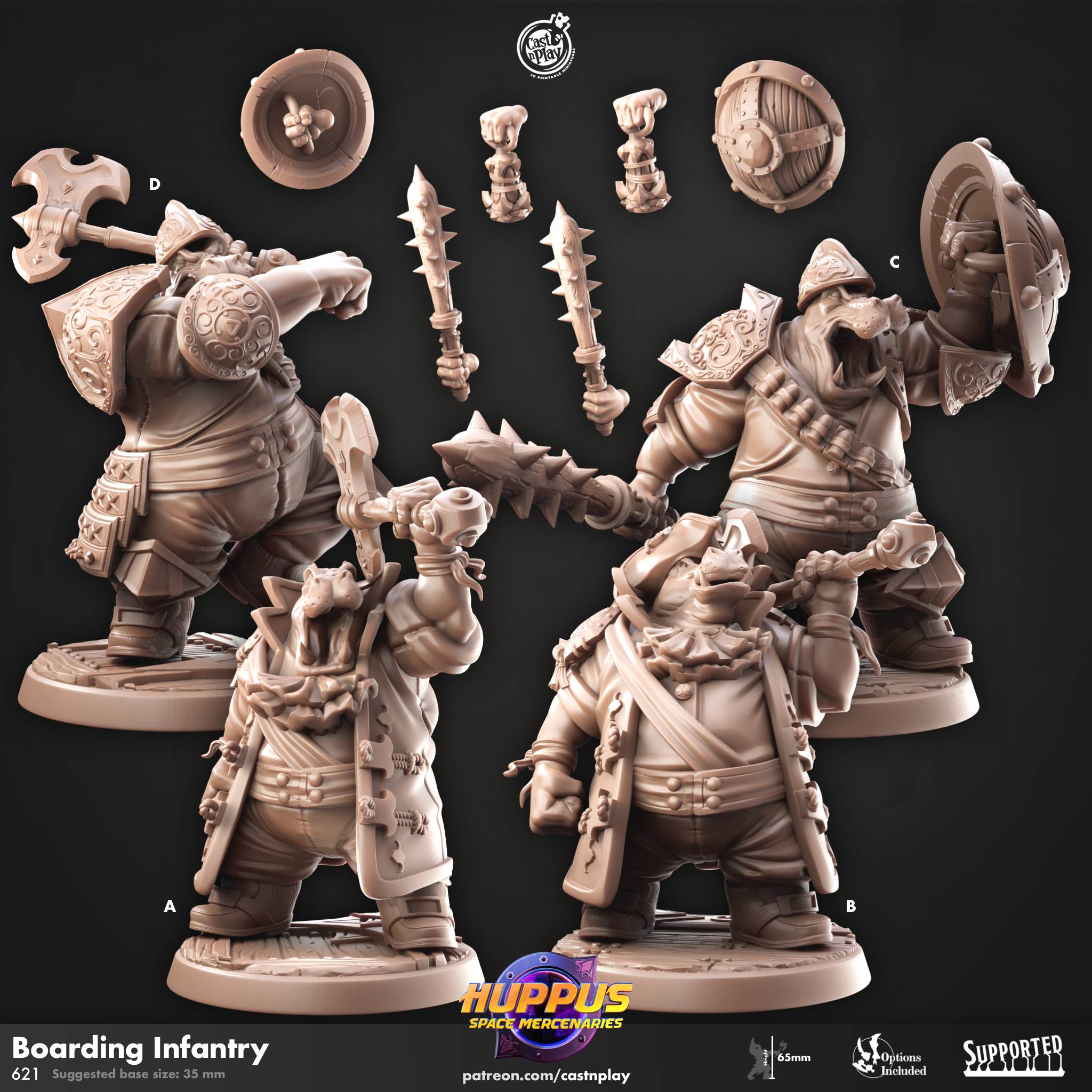 Huppus: Space Mercenaries | STL Pirate