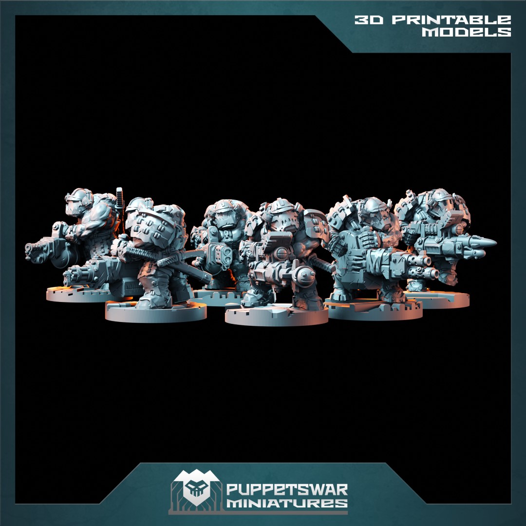 Puppetswar Miniatures 2023/01 Releases! STL Pirate