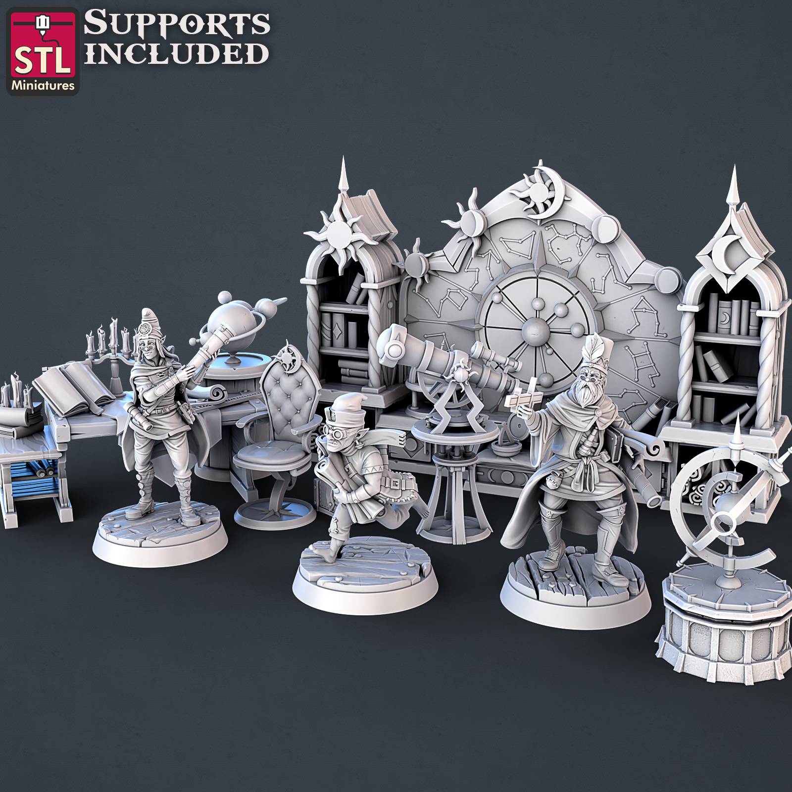 Astronomer Set & Gnoll Set & Jousting Set | STL Pirate