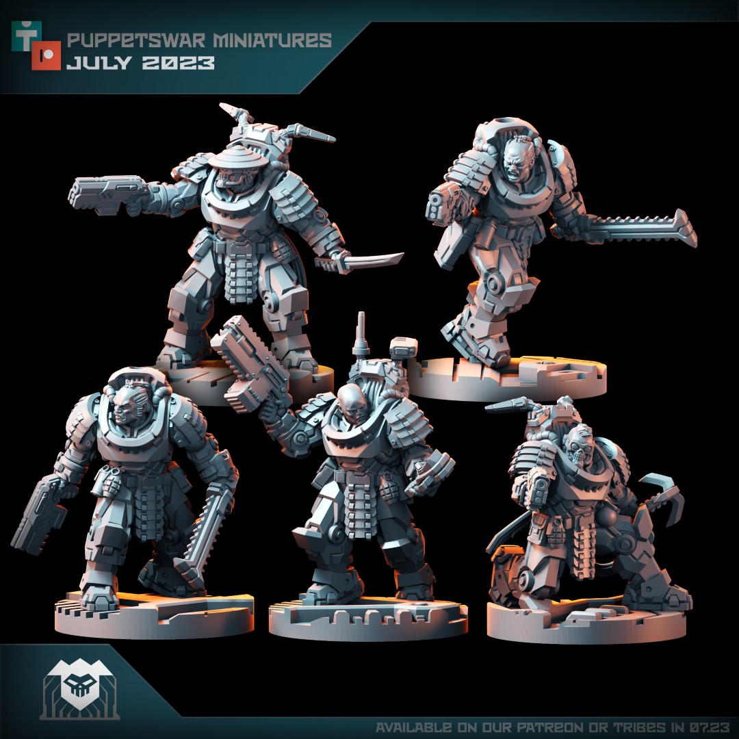 Puppetswar Miniatures 2023/07 Releases! STL Pirate