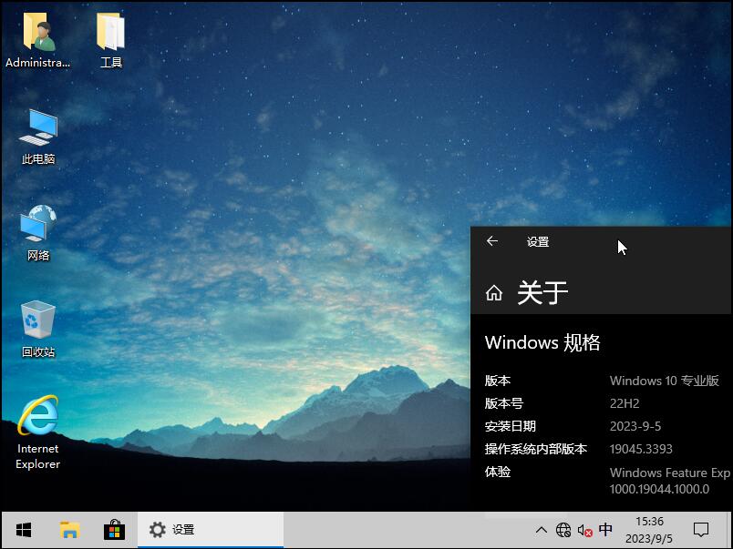 【溯汐潮】无忧无虑的轻量精简 Windows 10 专业 x64 22H2 19045.3393