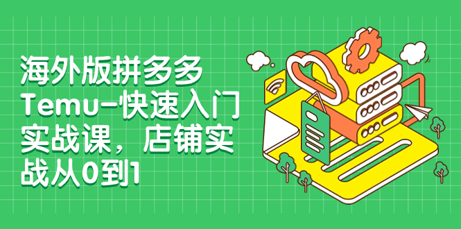 （7876期）海外版拼多多Temu-快速入门实战课，店铺实战从0到1（12节课）插图